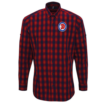 Trojan Helmet Roundel Check Long Sleeve Shirt Trojan Helmet Roundel Check Long Sleeve Shirt 