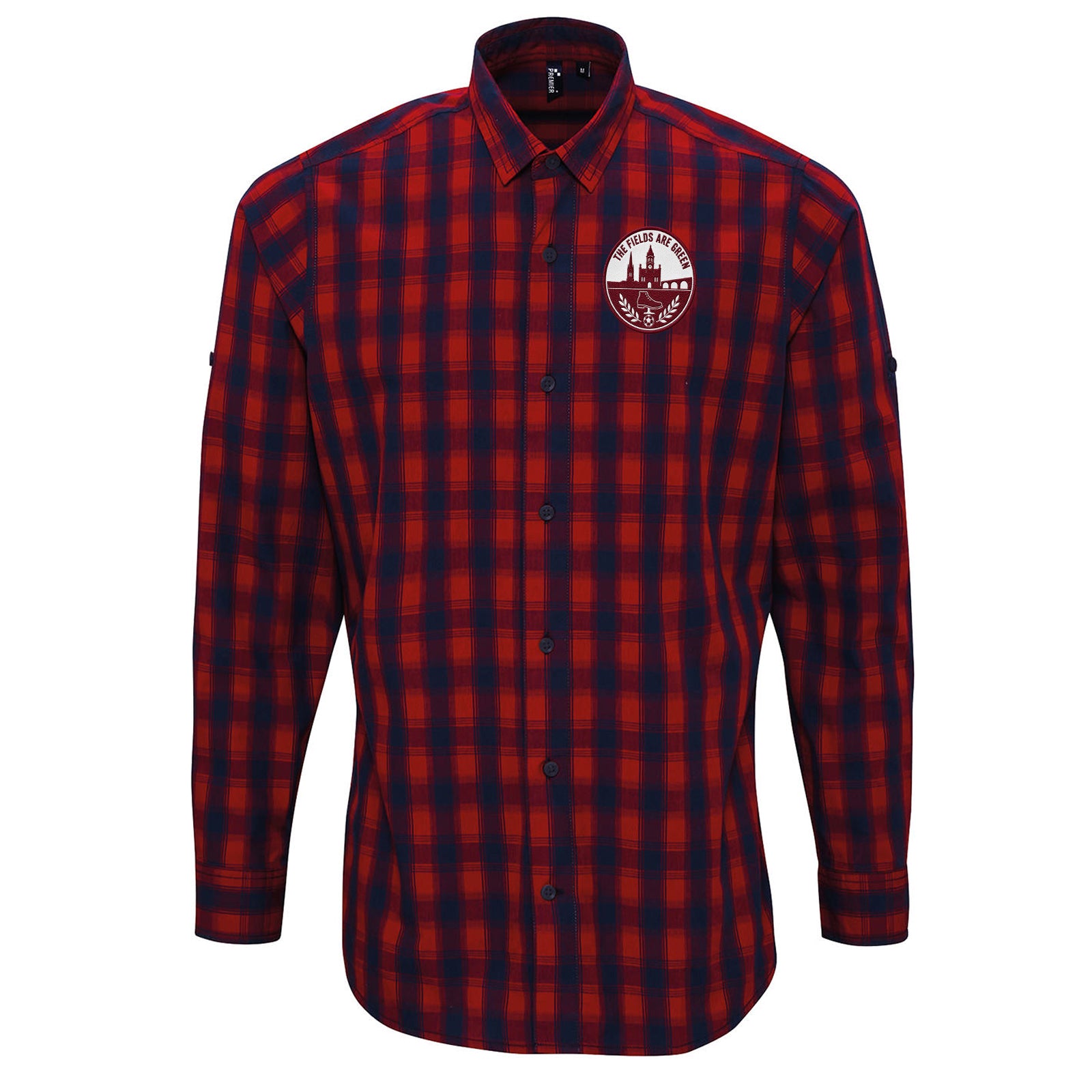 The Fields Are Green Northampton Football Check Long Sleeve Shirt 