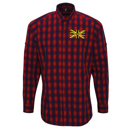 The Dons Union Jack Embroidered Long Sleeve Mulligan Check Shirt