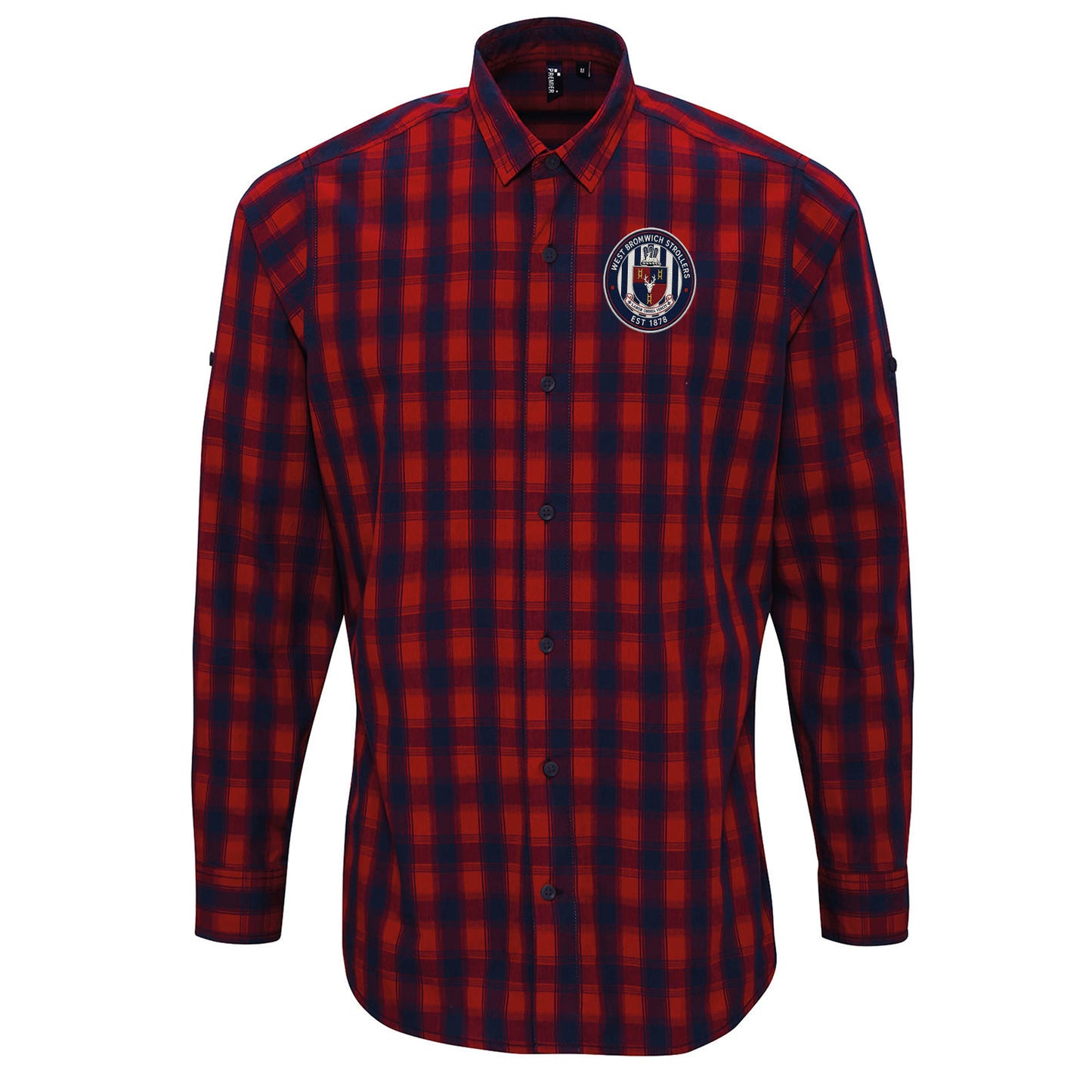 Classic West Bromwich Strollers Check Long Sleeve Shirt