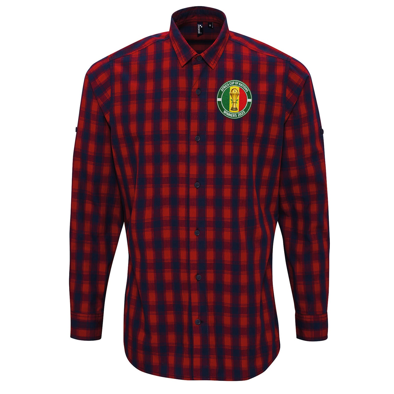 Senegal AFCON Winners 2025 Check Long Sleeve Shirt