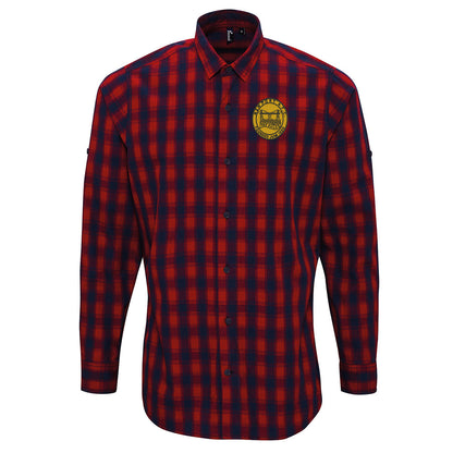Retro Newport 1989 Embroidered Long Sleeve Mulligan Check Shirt