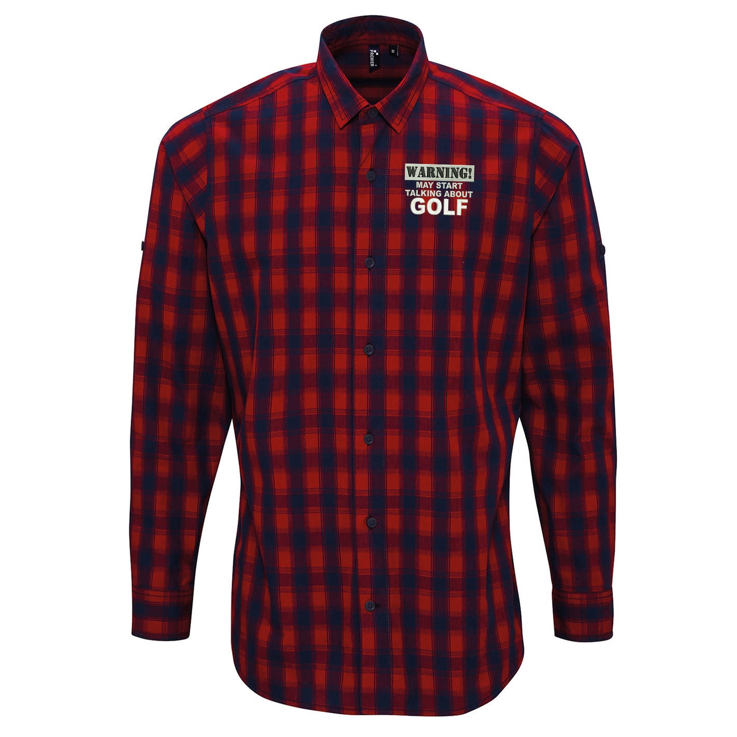 Golf Fan Check Long Sleeve Shirt