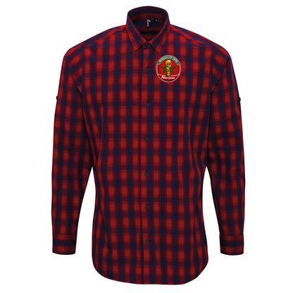 Morocco World Cup 2026 Check Long Sleeve Shirt