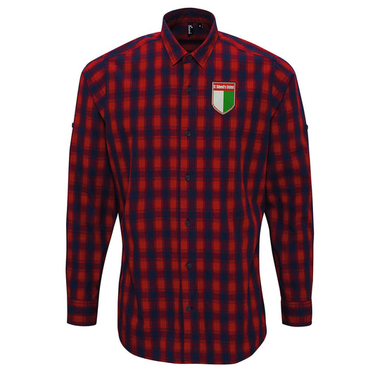 Retro St Sidwells United Long Sleeve Mulligan Check Shirt