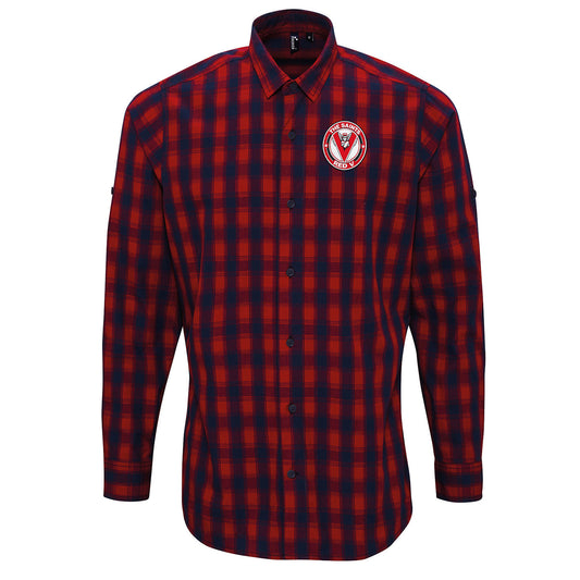 St Helens Rugby League Check Long Sleeve Shirt