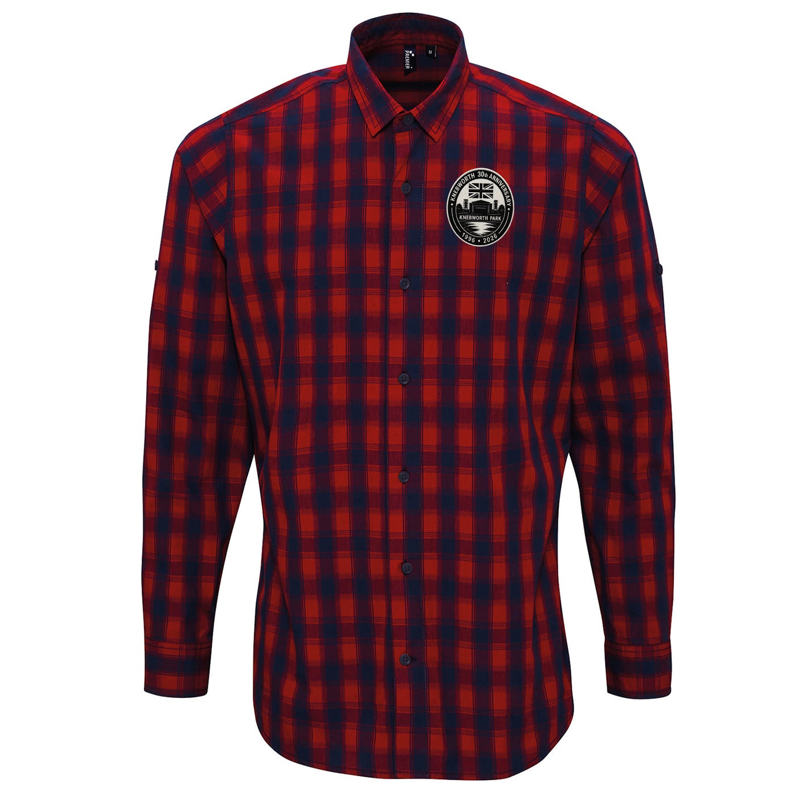 Oasis Knebworth 30th Anniversary 1996-2026 Check Long Sleeve Shirt