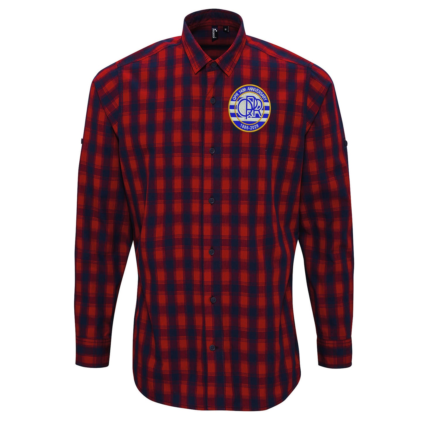 QPR Classic Football Check Long Sleeve Shirt