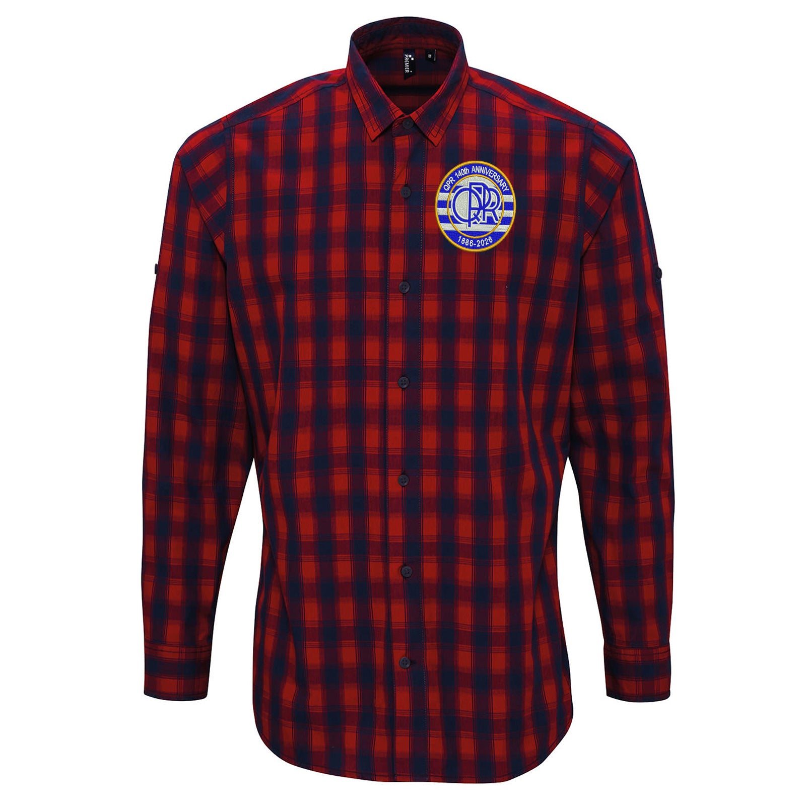 QPR Classic Football Check Long Sleeve Shirt