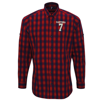Eric Cantona Check Shirt