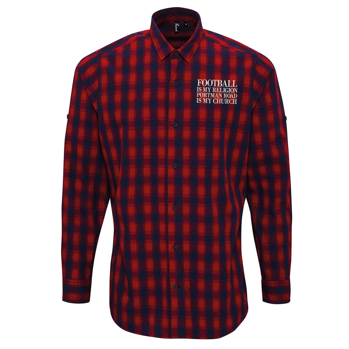 Ipswich Town Portman Road Check Long Sleeve Shirt