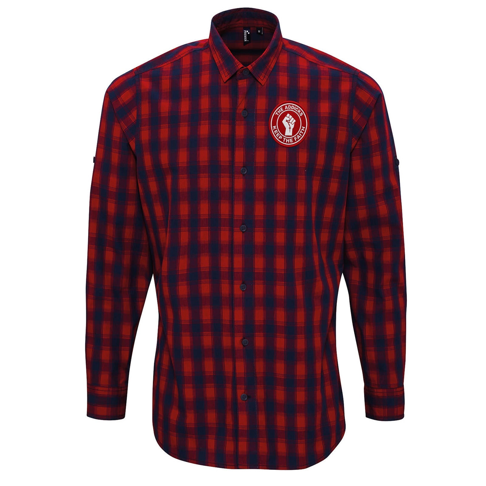 Charlton Athletic The Addicks Football Fans Check Long Sleeve Shirt