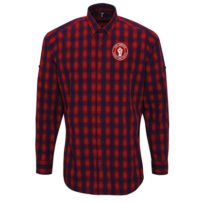 Charlton Athletic The Addicks Football Fans Check Long Sleeve Shirt