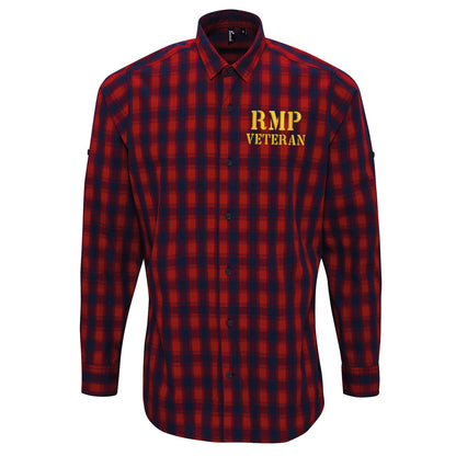 Royal Military Veteran Check Long Sleeve Shirt