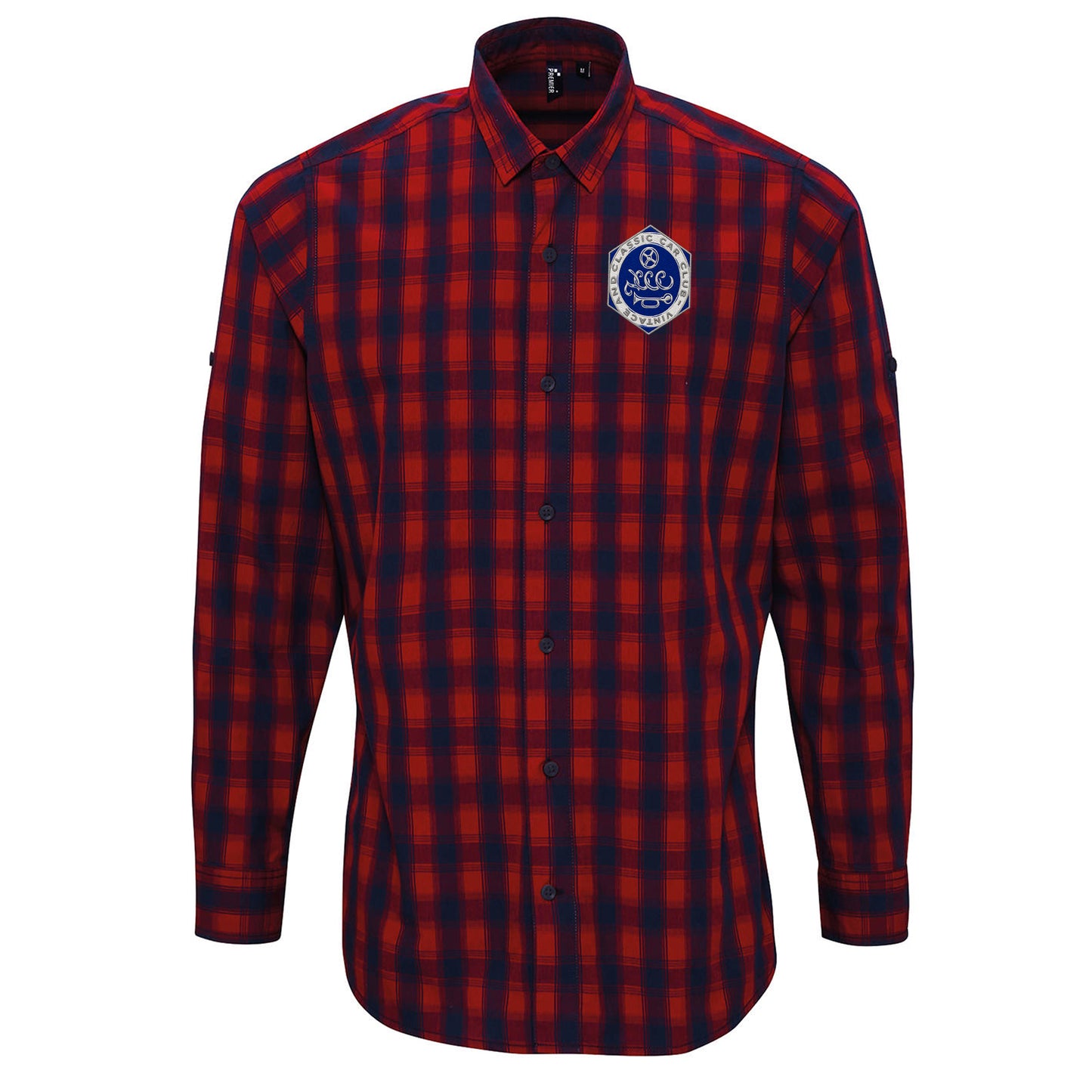 Vintage and Classic Car Club Check Long Sleeve Shirt 