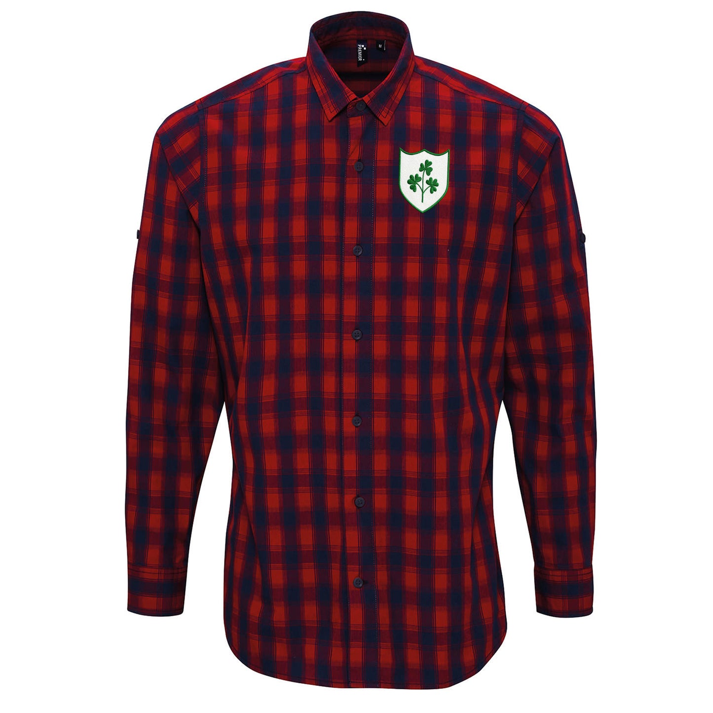 Republic of Ireland Football Check Long Sleeve Shirt 
