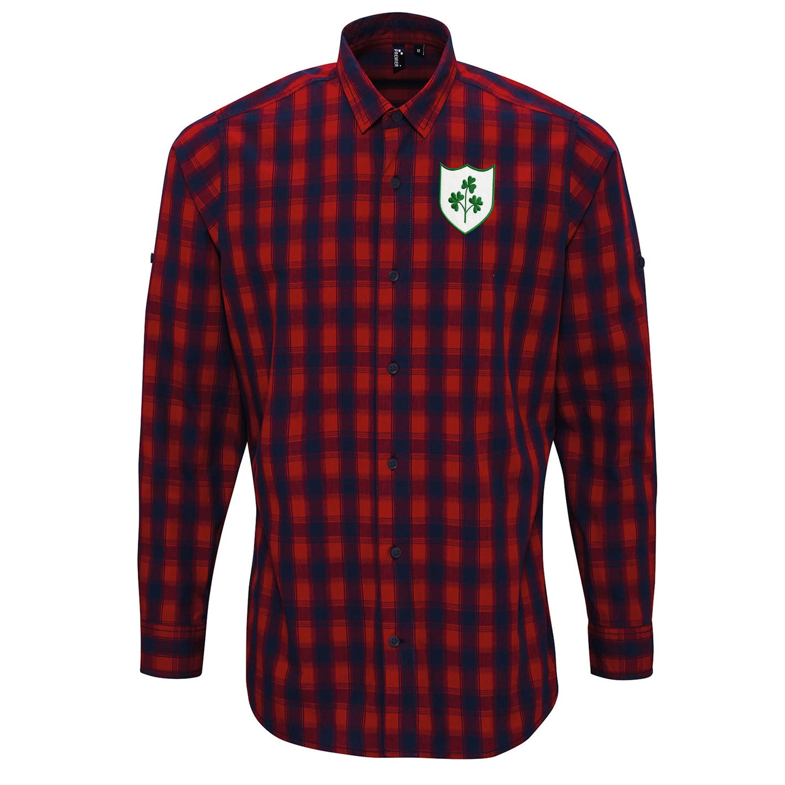 Republic of Ireland Football Check Long Sleeve Shirt 
