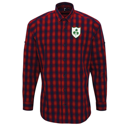 Republic of Ireland Football Check Long Sleeve Shirt 