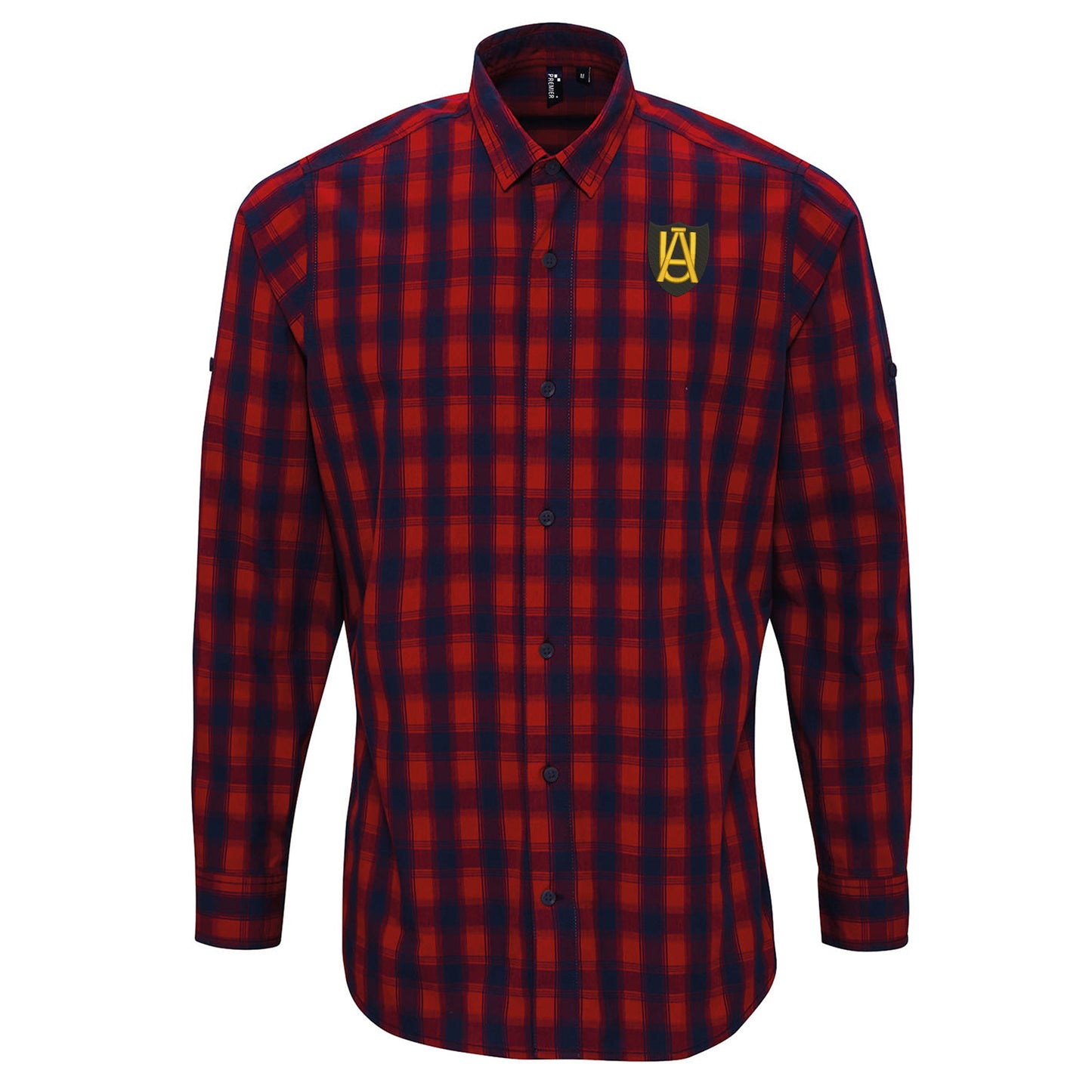 Cambridge Abbey United 1947 Embroidered Long Sleeve Check Shirt