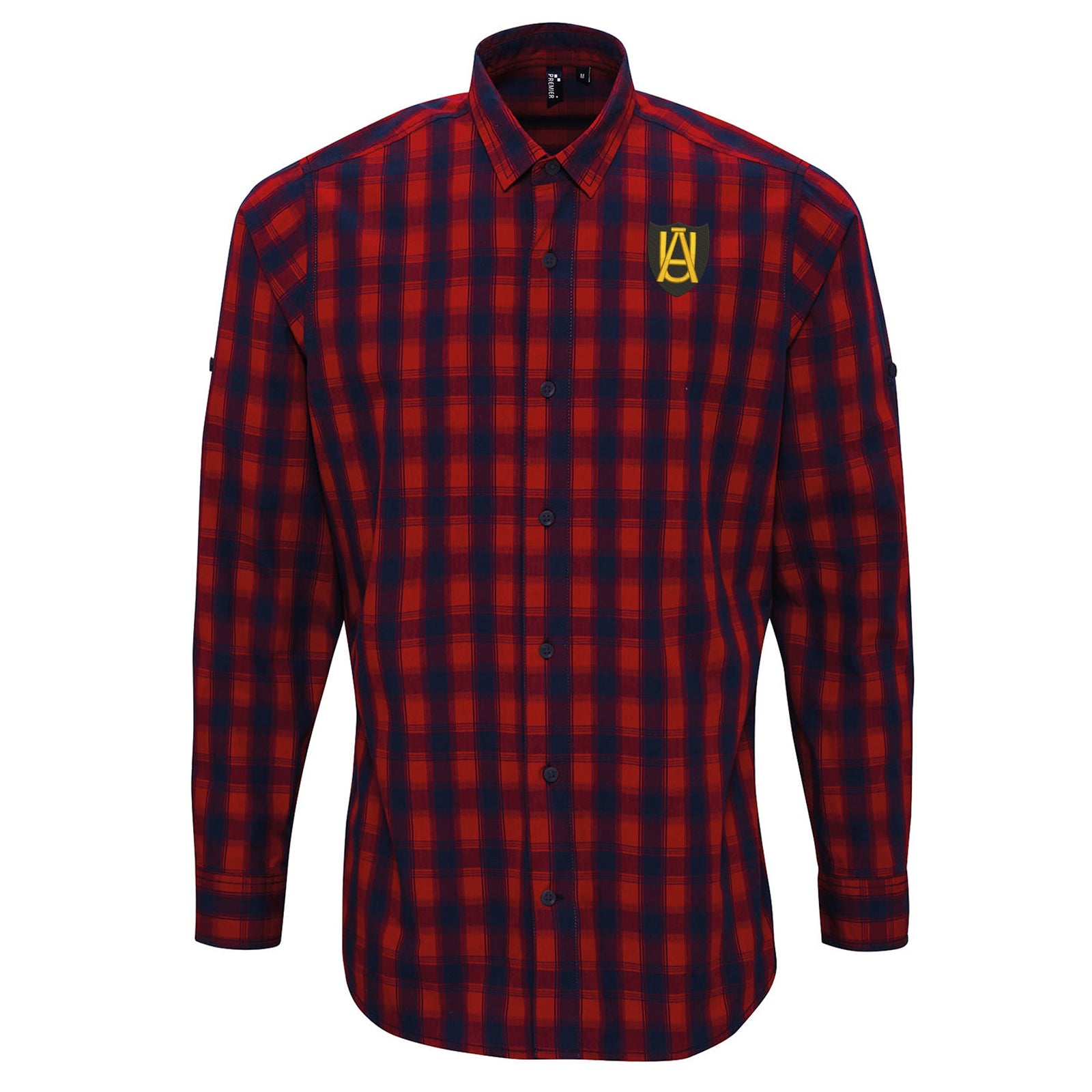 Cambridge Abbey United 1947 Embroidered Long Sleeve Check Shirt