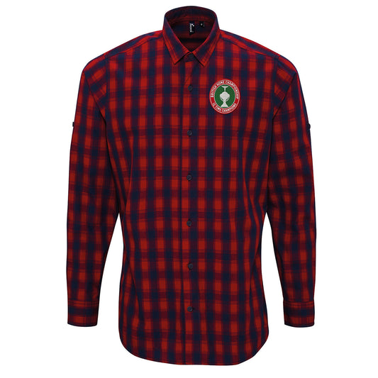 Vintage Wales Football Check Long Sleeve Shirt 