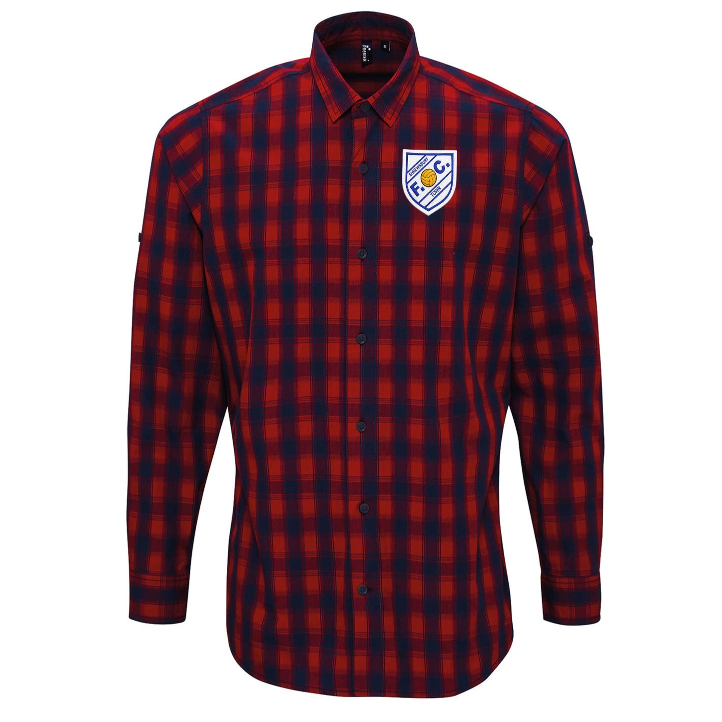 Old School Shrewsbury Town Check Long Sleeve Shirt
