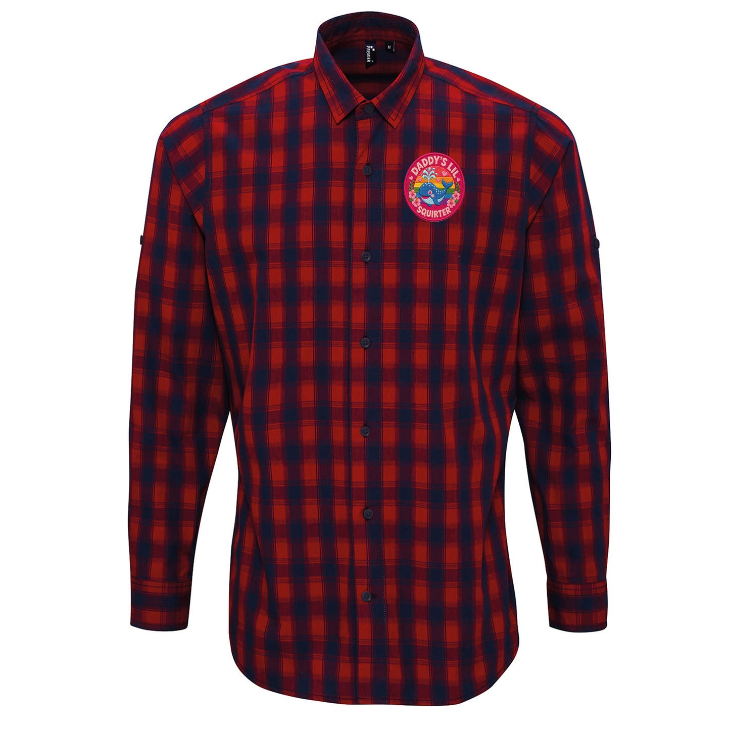 Daddy’s Lil Squirter Check Long Sleeve Shirt