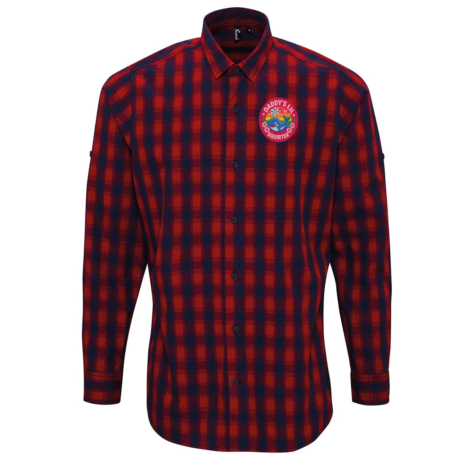 Daddy’s Lil Squirter Check Long Sleeve Shirt