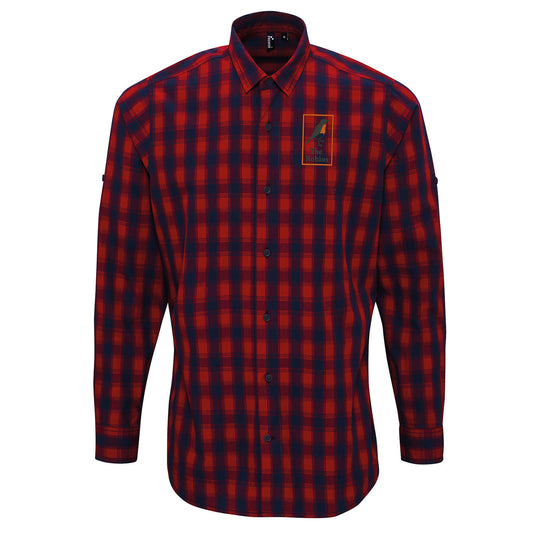Retro Buckingham Town Long Sleeve Mulligan Check Shirt
