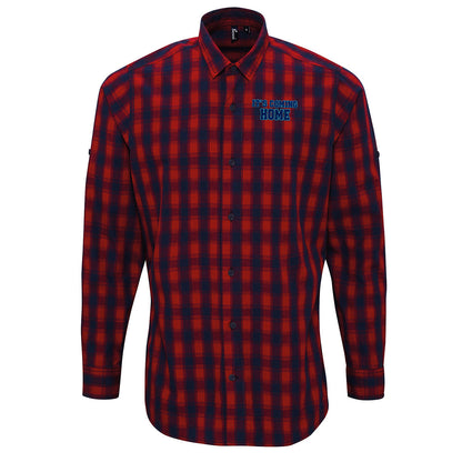 It's Coming Home England Football Check Long Sleeve Shirt 