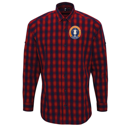 Luton Town League Cup Winners Check Long Sleeve Shirt