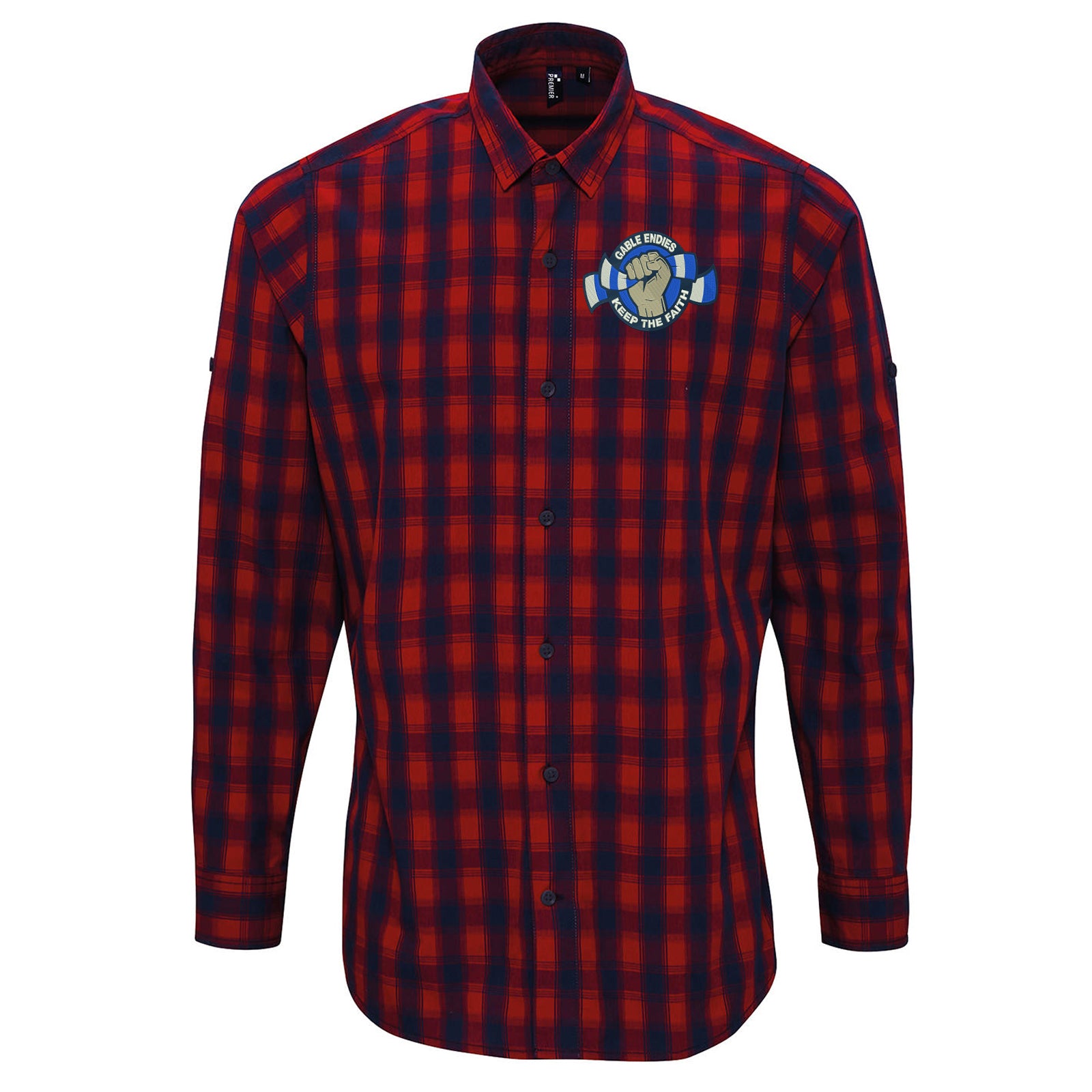 Montrose FC Football Check Long Sleeve Shirt 