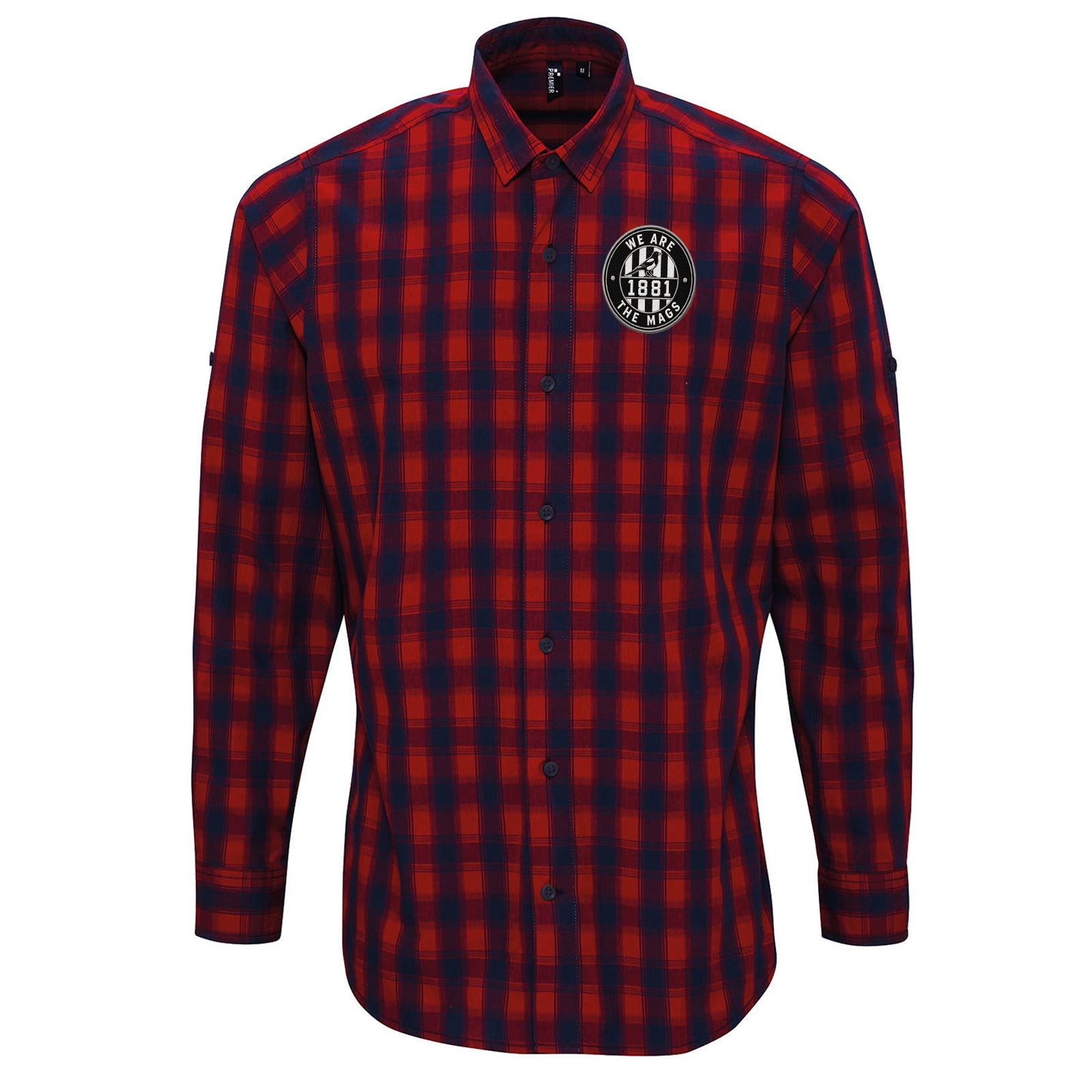 We Are The Mags Newcastle Football Check Long Sleeve Shirt 