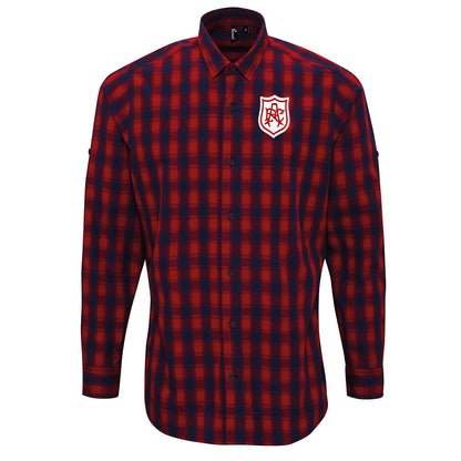 Retro Arsenal 1927 FA Cup Check Long Sleeve Shirt