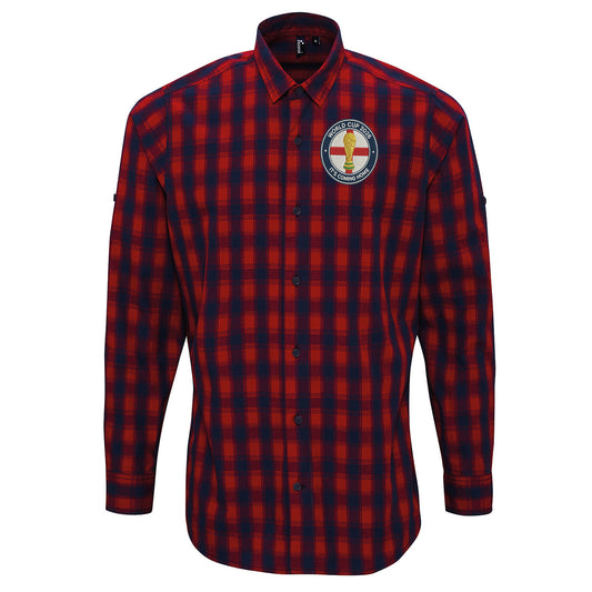 England World Cup 2026 Check Long Sleeve Shirt