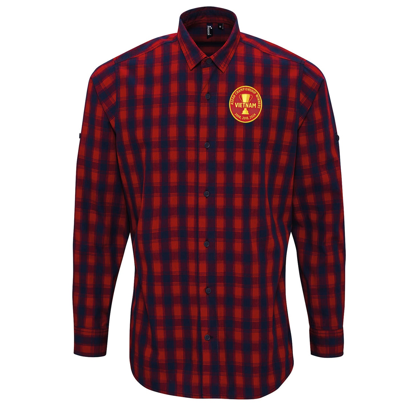 Vietnam Football Check Long Sleeve Shirt