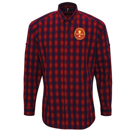 Vietnam Football Check Long Sleeve Shirt