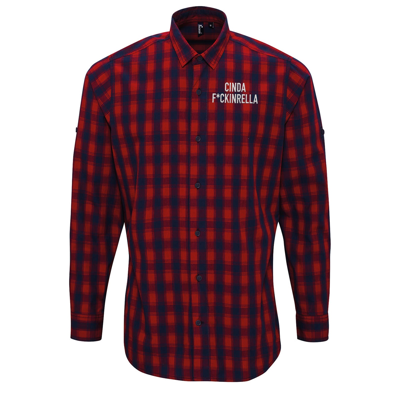 Cinder Fckinrella Check Long Sleeve Shirt