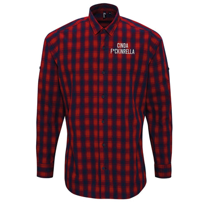 Cinder Fckinrella Check Long Sleeve Shirt