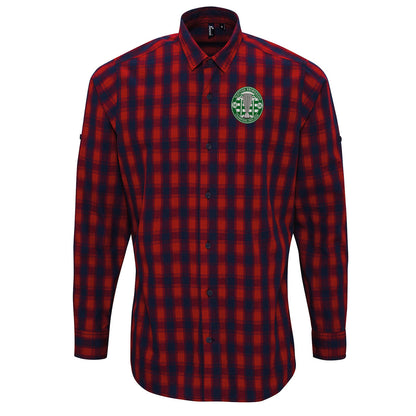 Celtic Scottish Champions-2025-2026 Check Long Sleeve Shirt