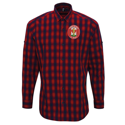 Canada WC 2026 Football Check Long Sleeve Shirt 