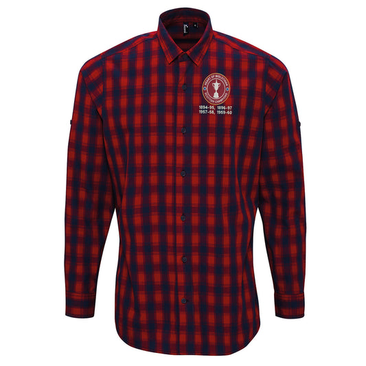 Hearts Scottish Check Long Sleeve Shirt 