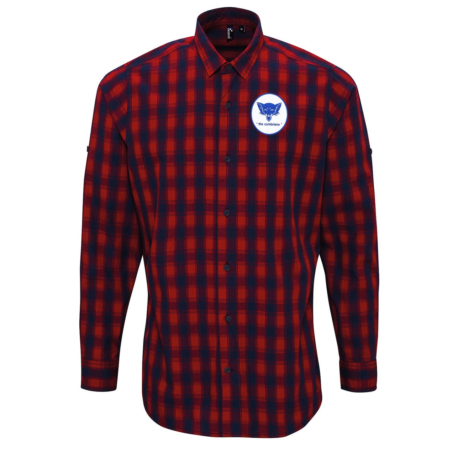 Old School Carlisle United Football Check Long Sleeve Shirt