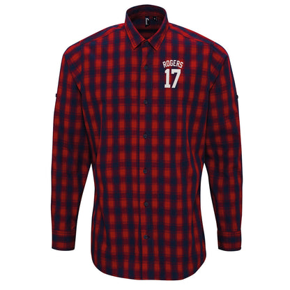 Morgan Rogers Chelsea Football Check Long Sleeve Shirt