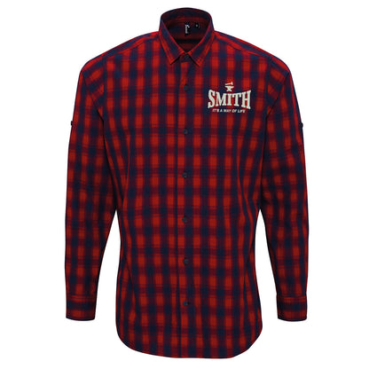 Smith Embroidered Check Shirt