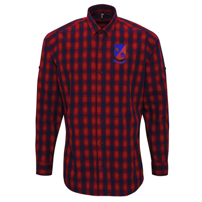 Retro Aldershot 1972 Check Long Sleeve Shirt
