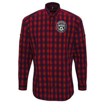 Boreham Wood Football Check Long Sleeve Shirt 