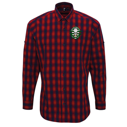 Green Brigade Celtic Football Check Long Sleeve Shirt 