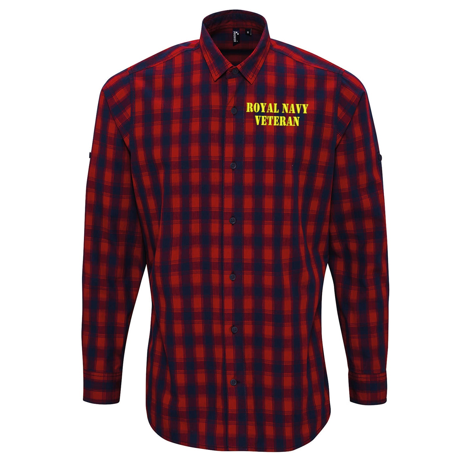 Royal Navy Veteran Check Long Sleeve Shirt 