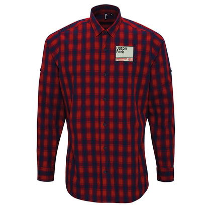 West Ham Upton Park Check Long Sleeve Shirt